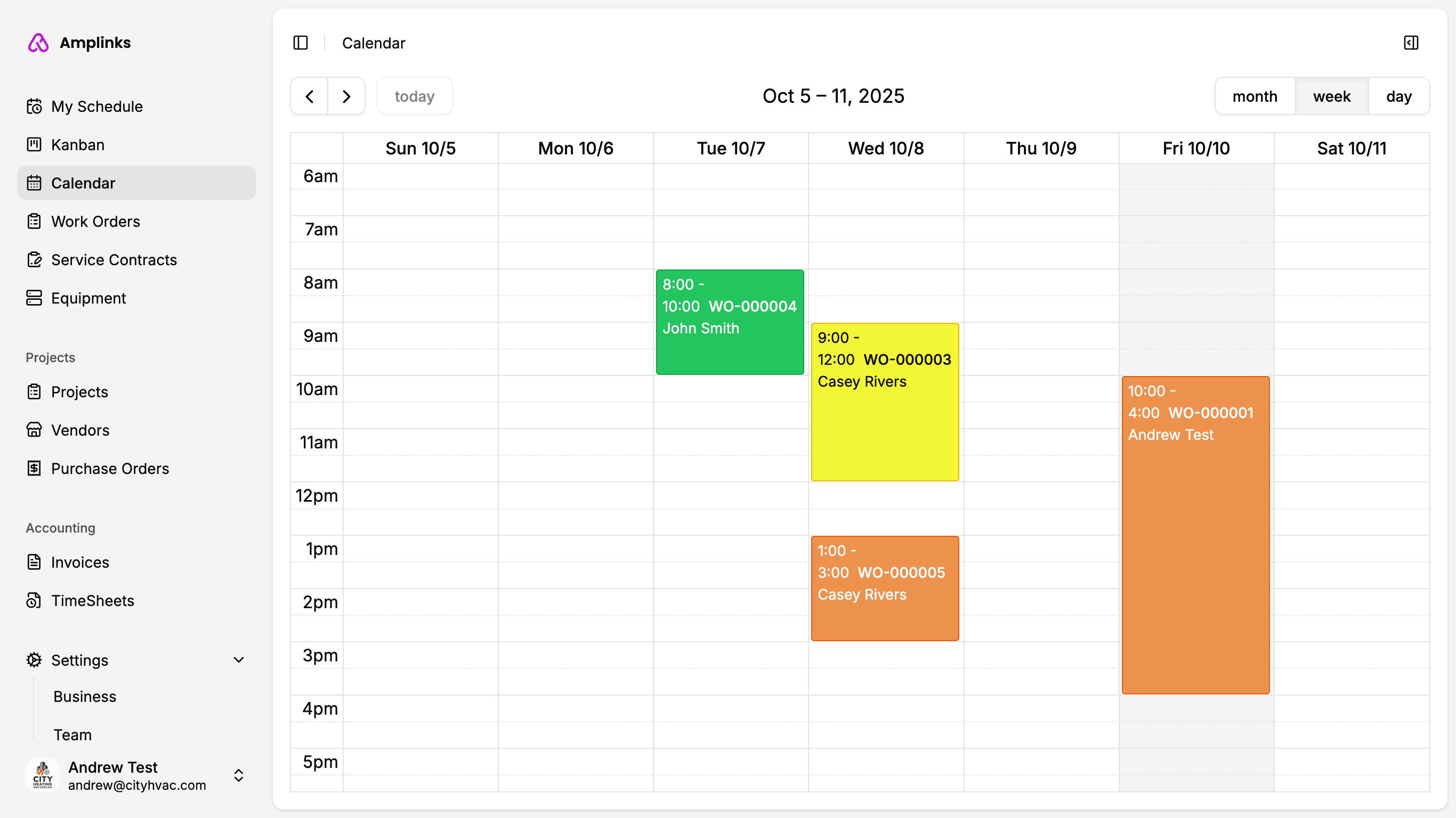 Screenshot of Amplinks Estimate builder